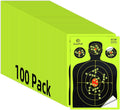 Silhouette Splatter Targets - Adhesive Shooting Targets | Bright Fluorescent Yellow - 12 x 18 Inch