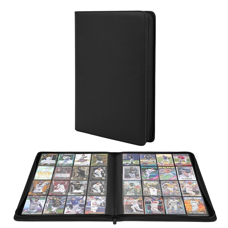 OTMOTMO 1024-Pocket Trading Card Binder 16-Pocket Side-Loading Album – Black2 (TCG MTG Lorcana Sports Cards)