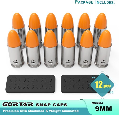 GORTAR Snap Caps Training Dummy Rounds Practice Safe Loading Firing Close to Real Weight