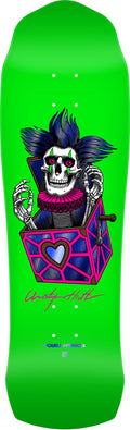 Powell Peralta Chris Hiett Skull 7-Ply Skateboard Deck, Green, 9.5" x 31.13"