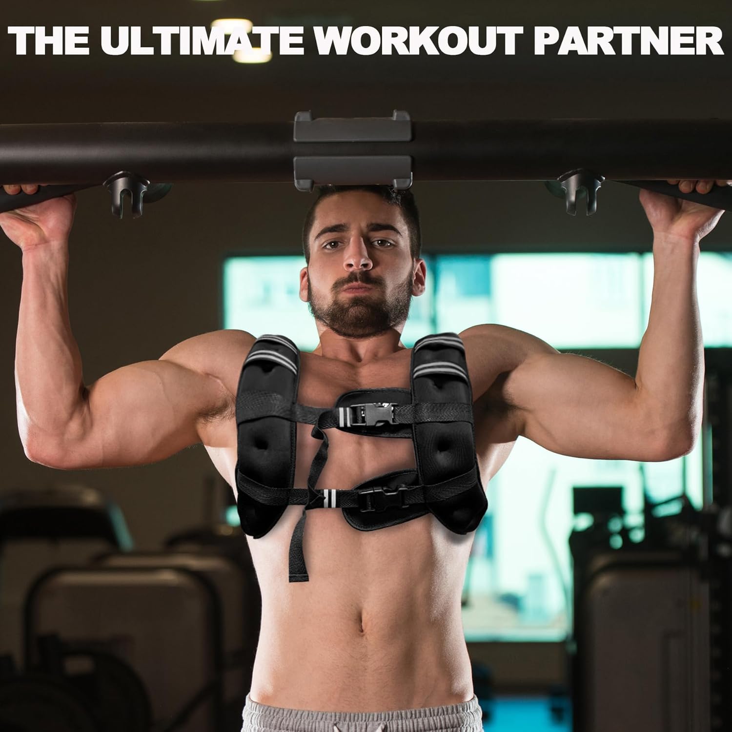 POWER GUIDANCE Weighted Vest - Adjustable & Reflective Workout Gear for Running, Jogging, Walking, & Strength Training