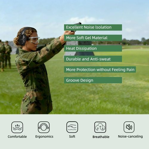 Howard Leight Gel Ear Pads - Replacement Cushions for Impact Sport, Pro, Sync & More | Comfortable Fit