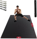 HAPBEAR Extra Large Exercise Mat - Non-Slip, Ultra Durable 8mm Thick Workout Mats for Home Gym | Yoga & Cardio