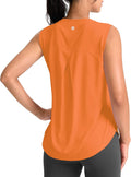 SANTINY Women's Sleeveless Workout Tops - Breathable Lightweight Yoga & Tennis Tank Shirts