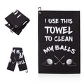 Golf Towel,Printed Funny Golf Towels Microfiber Golf Towels for Golf Bags with Clip Golf Accessories Golf Gifts for Men Golfers Husband Boyfriend Dad Birthday Gifts for Golf Fan,Golf Lover Gift