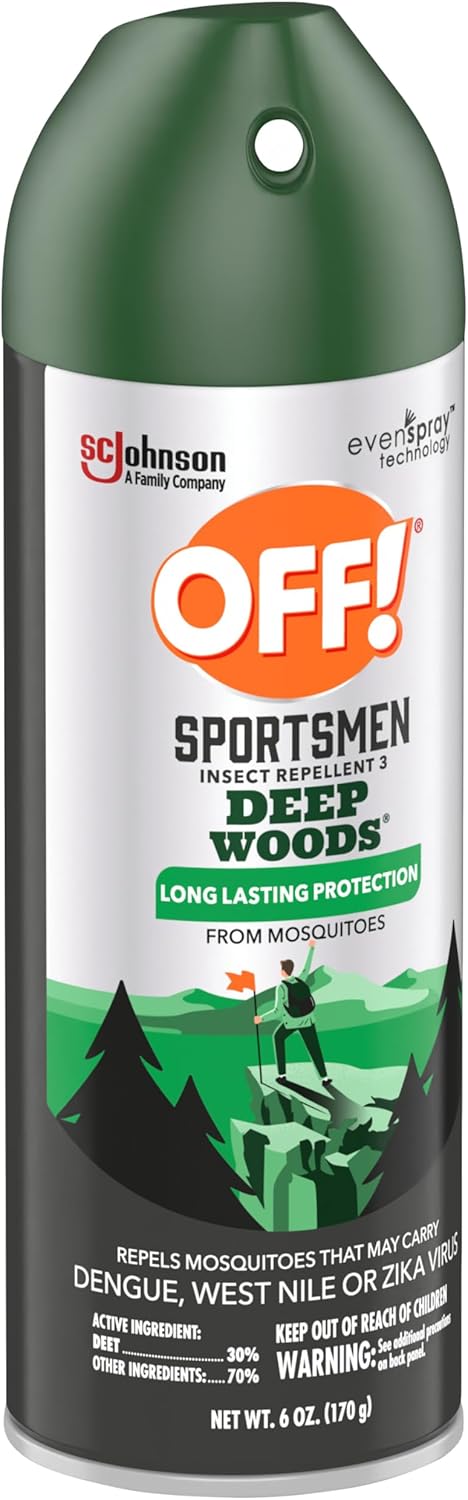 OFF! Deep Woods Insect Repellent Spray - 6 Oz | Ideal for Hunting, Camping & Fishing (Pack of 2)