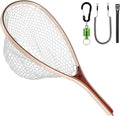SF Fly Fishing Landing Net - Soft Rubber Mesh Design for Easy Catch & Release | Trout Fishing Gear