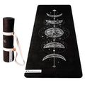 Balancea 5mm Yoga Mat with Strap - Non-Slip Suede Top, Eco-Friendly TPE Base, 72 x 24 in (Black)