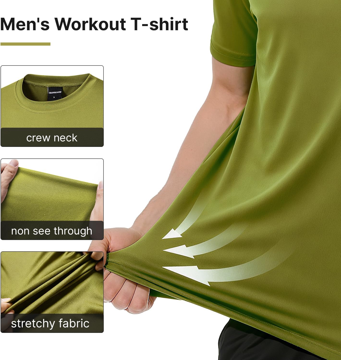 Skiennix Men's Athletic T-Shirts - Quick Dry, Moisture-Wicking Workout Shirts | 5 Pack for Running & Training