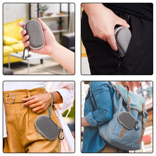 MGZNMTY Portable Hard Travel Case for AliveCor Kardia Mobile Heart Monitor Personal EKG/KardiaMobile 6-Lead Rate Monitoring Devices (Case Only)(Gray)