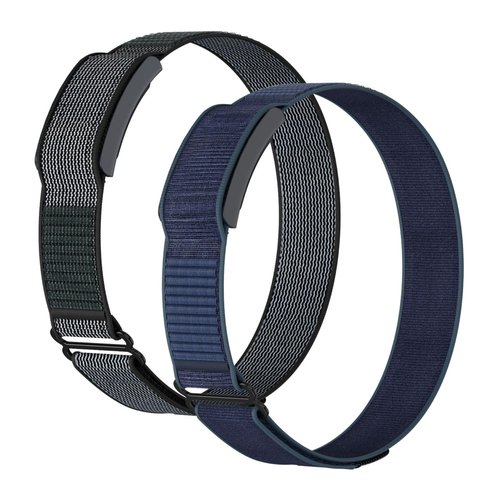 Vanet Nylon Bicep/Ankle/Arm Straps Compatible for Amazfit Helio Straps for Men Women, Breathable Sport Elastic Bands for Fitness Training, Adjustable Replacement Bands, 2 Pack