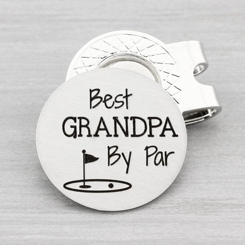 Grandpa Golf Gifts Golf Ball Marker Hat Clip Fathers Day Gift from Grandchildren Best Grandpa By Par Gifts from Grandson Granddaughter