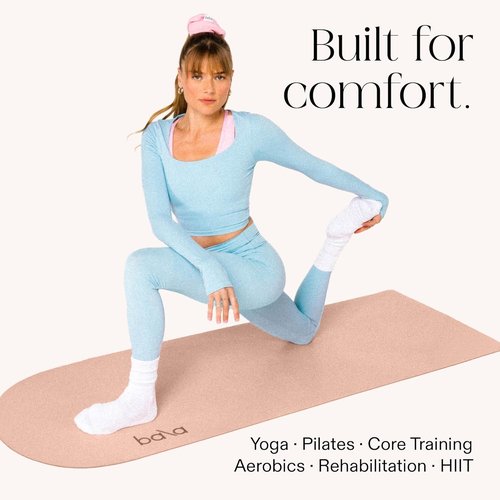 Bala Yoga Mat - Non-Slip Exercise Mat for Home Workouts, Stretching & Pilates | Durable Indoor Fitness Mat