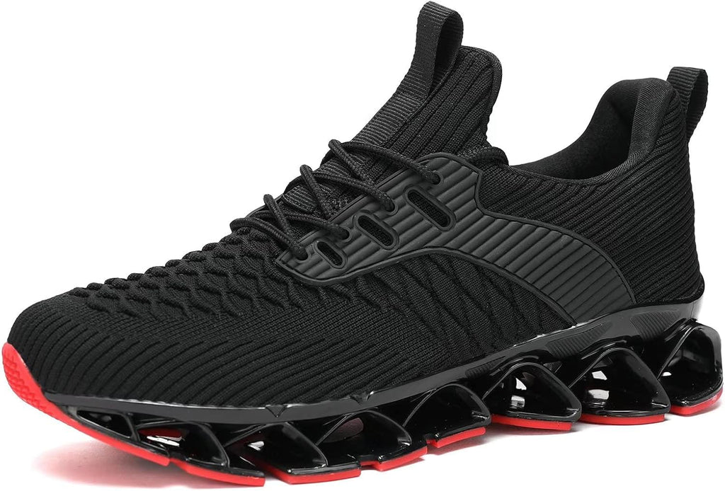 Skiennix Men's Slip-On Walking & Running Shoes - Comfortable Non-Slip Athletic Sneakers