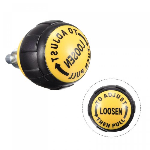 uxcell M16 Fitness Adjustment Knob Replacement Parts for Home Fitness Height Adjustment Screws Equipment Black Yellow 2pcs