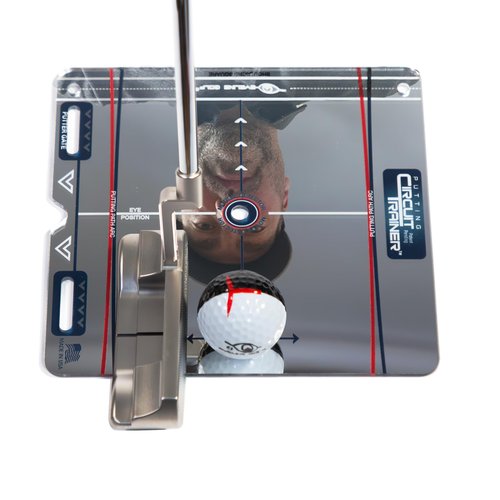 EyeLine Golf Putting Mirror, Circuit Trainer, Portable Putting Alignment Training Aids with Carry-on Bag, Indoor and Outdoor Practice, Golf Accessories, for Trainer (Mirror Trainer)