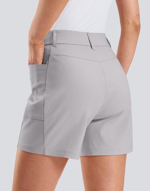 G Gradual Women's Golf Hiking Shorts - Stretchy Outdoor Shorts with Deep Pockets | Casual Travel Wear