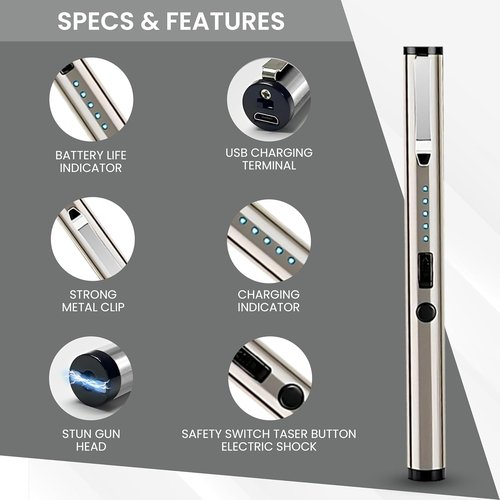 ADS-15SBP Pen Stun Gun by ADS | Rechargeable Self Defense Device for Women