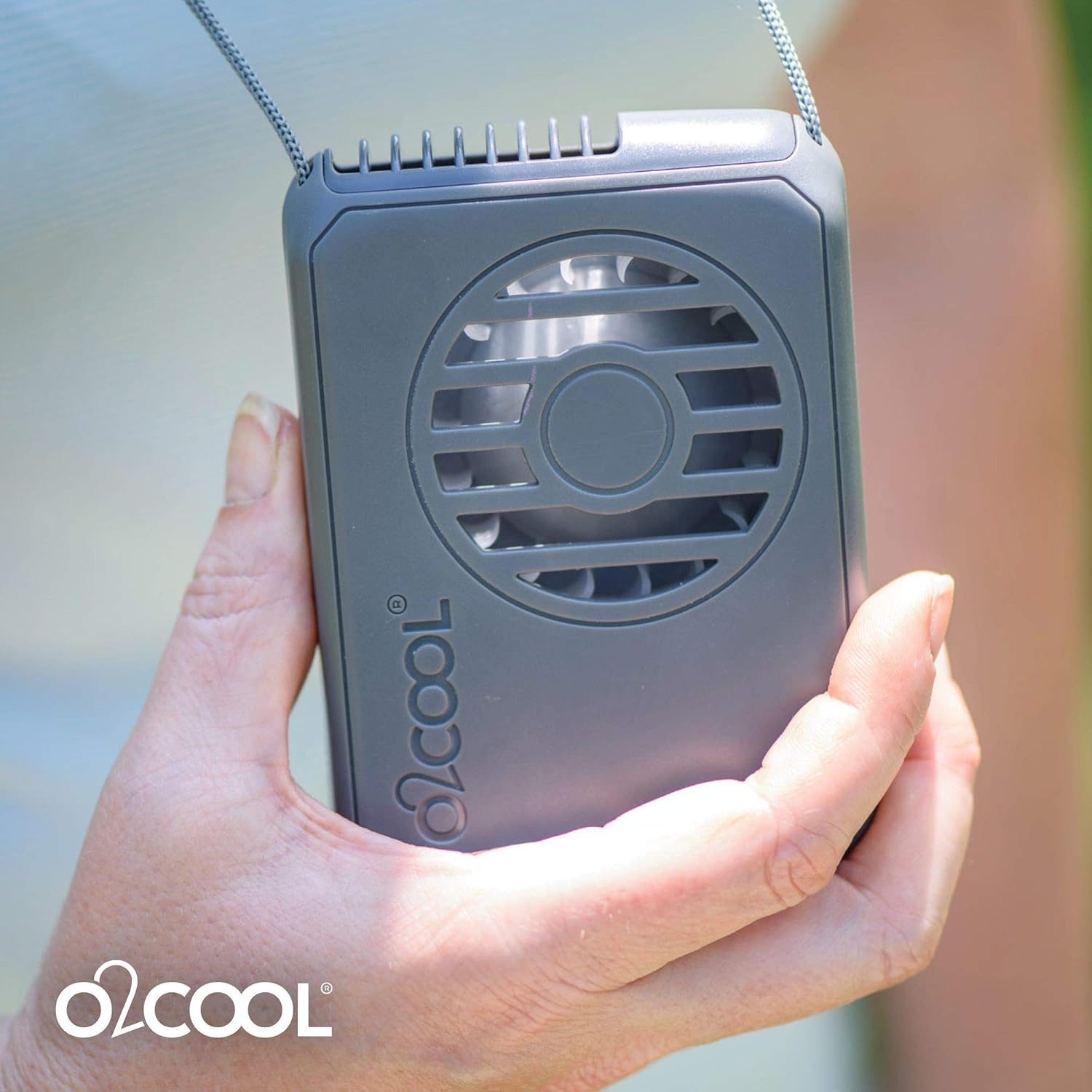 O2COOL Deluxe Personal Necklace Fan - Hands-Free, Battery Operated Mini Cooling Device | 3 Pack in Random Colors