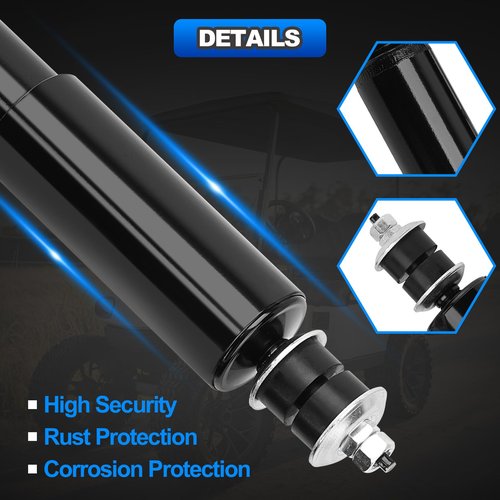 4PCS Front and Rear Golf Cart Shock Absorbers Compatible with EZGO TXT 1994-Up Gas & Electric Models Replace# 76418-01, 70928-G01