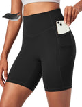 Ewedoos Biker Shorts for Women - Tummy Control Compression Yoga Shorts with Pockets | 6" No Front Seam