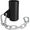A2ZCARE Single Arm Landmine Handle and Eyelet Landmine Attachment with Chains - Fits 2-inch Olympic Bar - Suitable for Landmine Rows, Back Exercises and Strength Training (Eyelet)