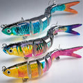 Skiennix Fishing Lures - Lifelike Top Water Swimbait for Freshwater & Saltwater | 8 Segmented Design for Bass, Salmon, Trout & More