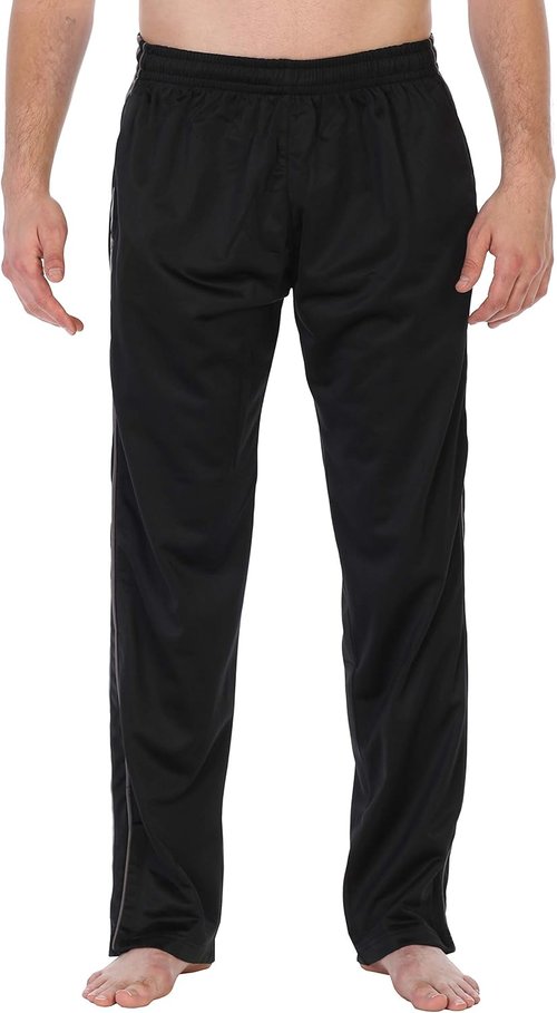 Gioberti Men's Athletic Track Pants - Comfortable Fit with Zip Bottoms | Perfect for Active Lifestyle