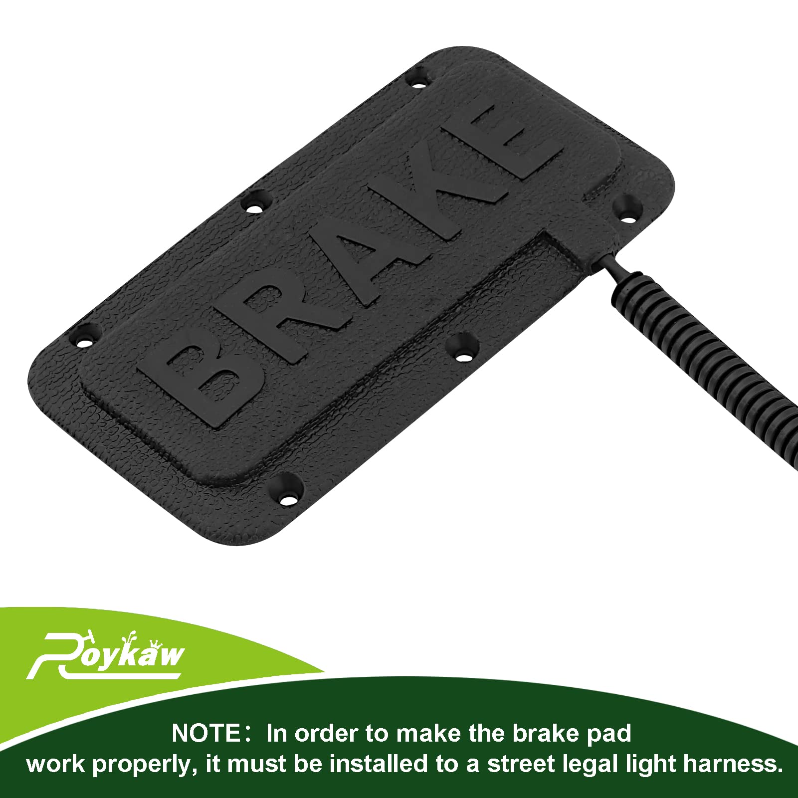 Roykaw Golf Cart Brake Light Switch/Brake Pad Switch Compatible with EZGO Club Car Yamaha 12/36/48 Volt Models