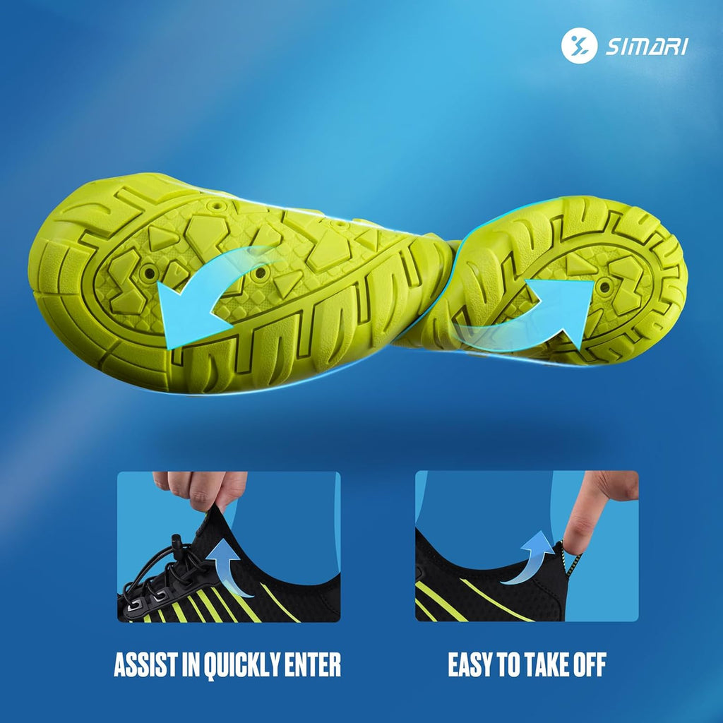 SIMARI Water Shoes - Lightweight Quick-Dry Aqua Socks for Surfing, Swimming & Beach Sports | Non-Slip Design