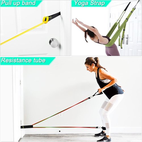 Manificent Door Anchor for Resistance Bands - Heavy-Duty Padded Door Hook | Essential Workout Accessory