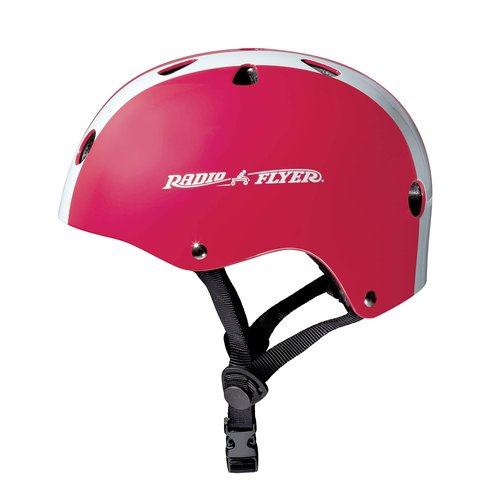 Radio Flyer Lean 'N Glide Scooter with Light Up Wheels, Kids Scooter, Red Kick Scooter, for Ages 3+ & Pink Helmet, Toddler or Kids Helmet for Ages 2-5 (AC100P)