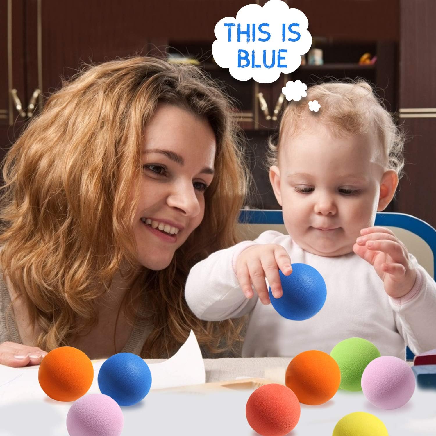 Skiennix Soft Foam Balls - 12 Lightweight Mini Play Balls in Vibrant Assorted Colors | Safe Indoor Fun