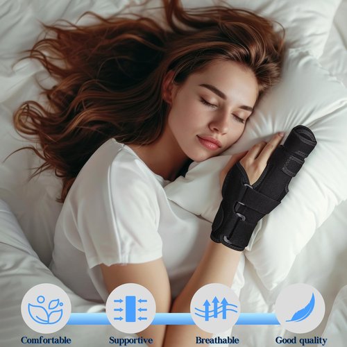Finger Splint Brace,Supports Pinky,Ring,Middle,Metacarpals & Knuckles,Adjustable Left Right Hand Braces,Straightener for Trigger Fingers Splints,Broken,Arthritis,Fracture,Sprain,Injury,Tendonitis
