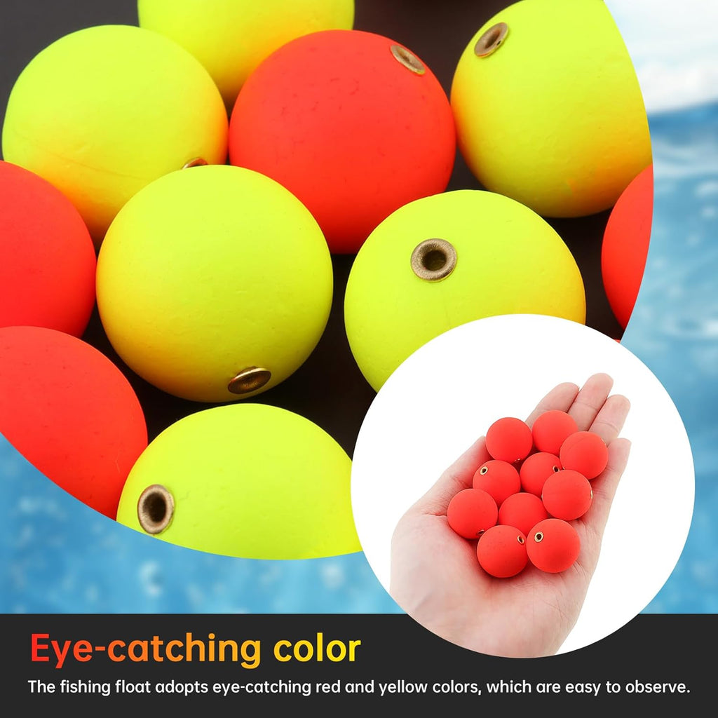OriGlam Fishing Bobber Set - 20 Foam Slip Floats for Crappie, Trout, Bass & Panfish | Durable & Lightweight