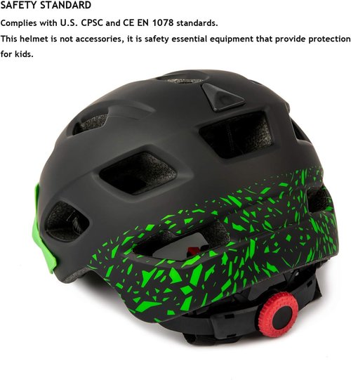 Exclusky Kids Bike Helmet - Adjustable Lightweight Safety Gear for Ages 5-8 | Perfect for Cycling & Skating