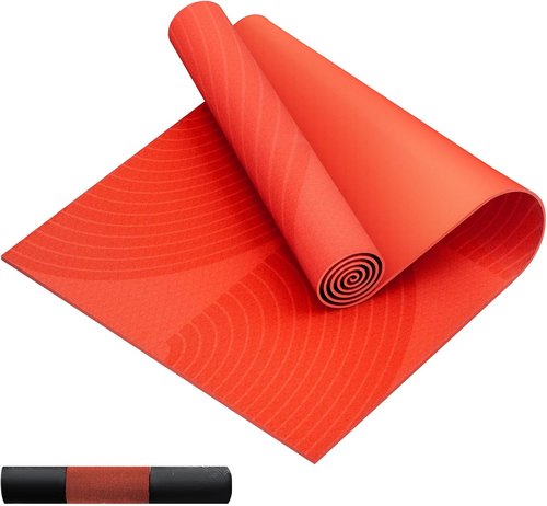 HAPBEAR Large Yoga Mat - 72"x36" Extra Wide Anti-Slip Exercise Mat | 1/4" Thick for Ultimate Cushioning - Perfect for Yoga & Pilates