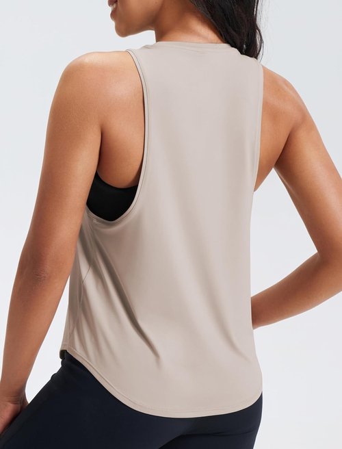 JOYSPELS Workout Tank Tops - Quick Dry Ice Silk Athletic Shirts for Women | Loose Fit Sleeveless Design