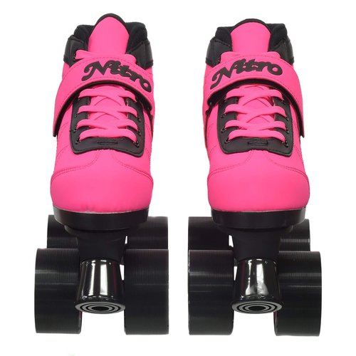 Epic Skates Epic Nitro Turbo Quad Speed Skates, Pink