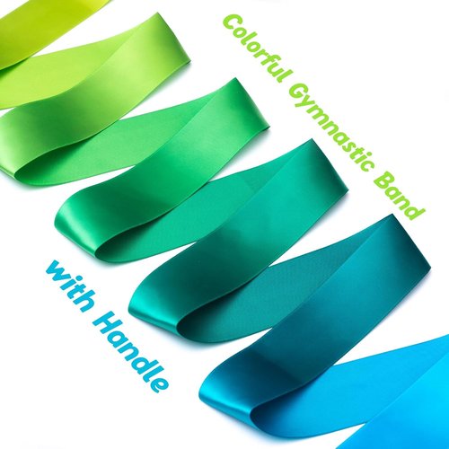 Cikyner Gymnastics Ribbon - 2 Pack Colorful Dance Bands with Sticks | Perfect for Kids' Parties and Games