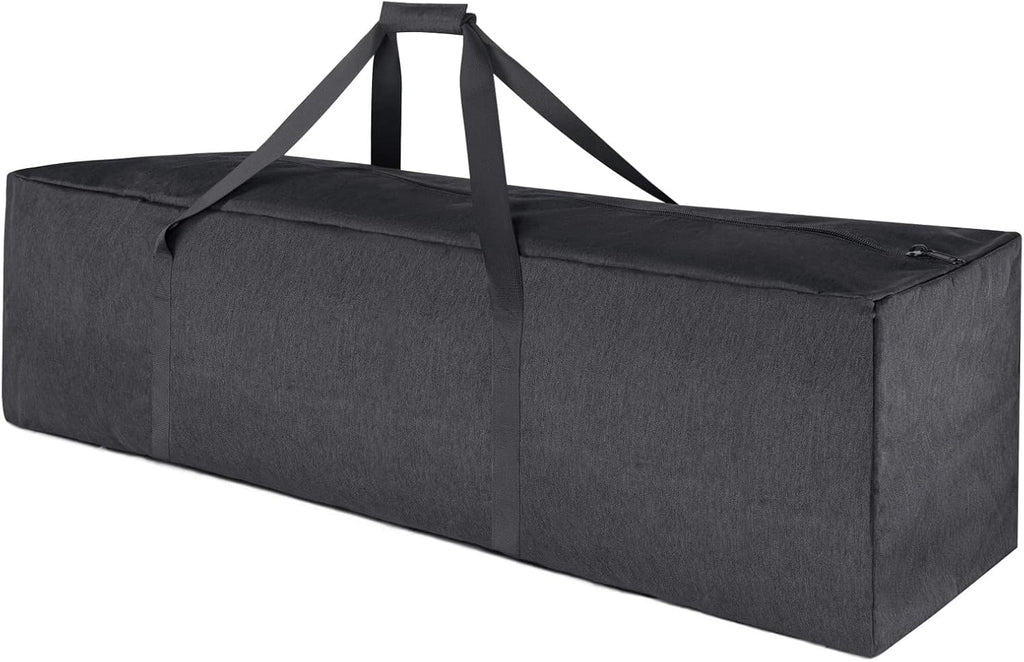 TOPDesign Extra Large 46-Inch Zippered Duffel Bag - Waterproof Travel & Sports Equipment Storage (Grey)