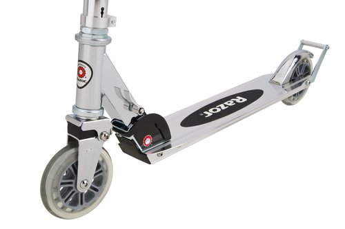 Razor A3 Kick Scooter and Lil' Kick Scooter Bundle - Larger Wheels, Front Suspension, Wheelie Bar, Lightweight, Foldable