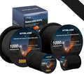 1000lb Paracord Rope - Heavy Duty 4mm Triple Strands Tactical Cord for Survival Gear & Camping