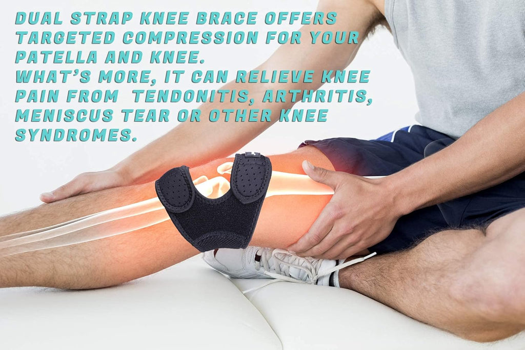 THX4COPPER Compression Knee Brace - Dual Adjustable Support for Pain Relief | Ideal for Running & Gym