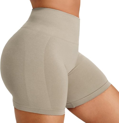 JOYSPELS High Waist Seamless Booty Scrunch Gym Shorts - Tummy Control Athletic Wear for Women