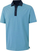 M MAELREG Polo Shirts for Men - Moisture-Wicking Dry Fit Performance Golf Shirt | Short Sleeve Striped Design