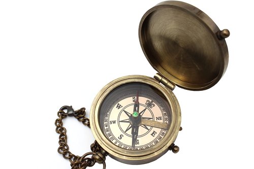 Pocket Calendar Compass – Engraved Brass Nautical Compass for Camping, Travel, Boating, and Home Decor – Gifts for Kids, Teens & Family