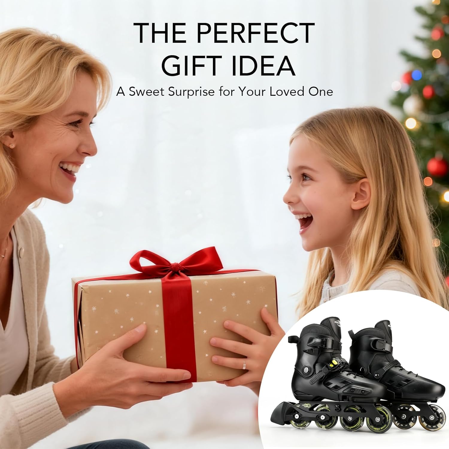 Skiennix Inline Skates for Kids | Adjustable Size with Light-Up Wheels | Perfect for Beginners