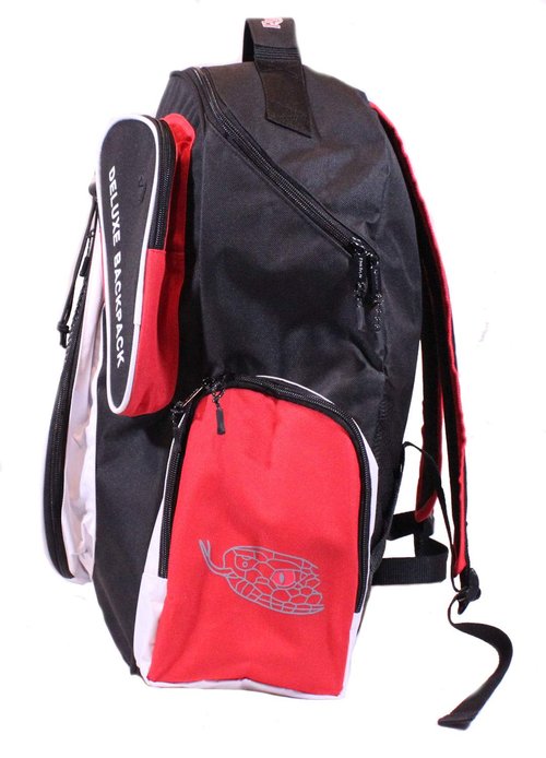 Python Deluxe "Backpack" Racquetball Bag (Black/Red)