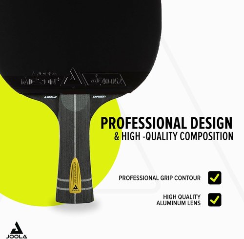 JOOLA Infinity Carbon Professional Ping Pong Paddle - Ergonomic Grip & ITTF Approved Rubbers | Advanced Control & Speed